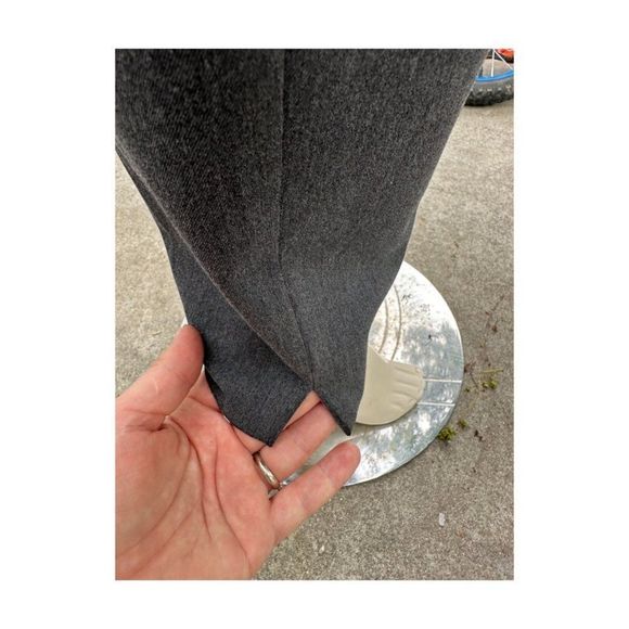 Esprit Brushed Grey High Waist Ankle Pants Trousers 4 Pocket Sz 10 - Picture 8 of 16